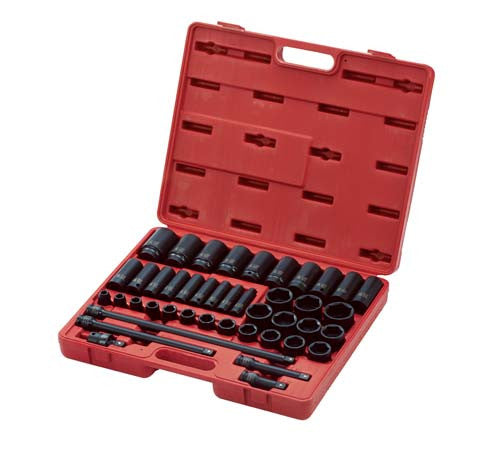 Sunex 2568 43pc 1/2" Dr. SAE Master Impact Socket Set