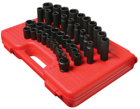 Sunex 2668 1/2" Dr. 39 Pc. SAE Master Impact Socket Set