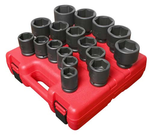 Sunex 4683 3/4" Dr. 17 Pc. SAE Heavy Duty Impact Socket Set