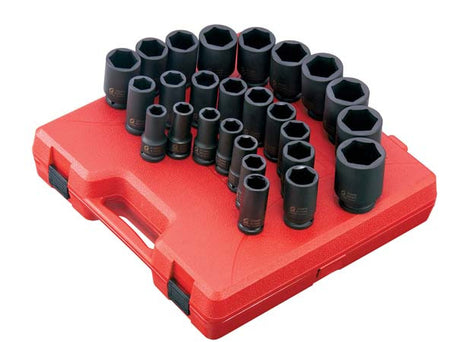 Sunex 4693 3/4" Drive 26pc Metric Deep Impact Socket Set