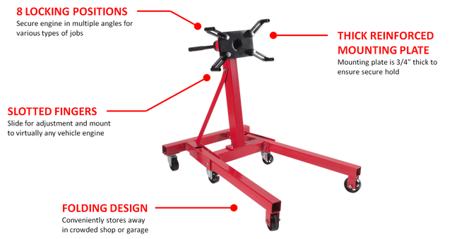 Sunex 8400 1 Ton Folding Engine Stand