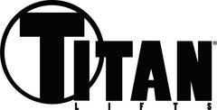 Logo for Titan Lifts, a manufacturer of car and motorcycle lifts, garage hoists and more