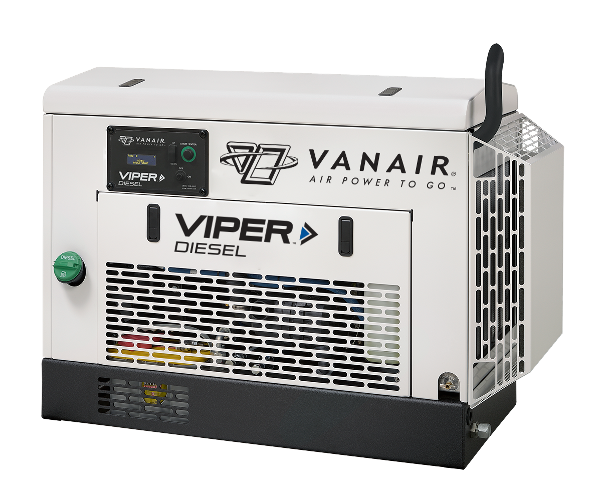 Vanair Viper Diesel 051294 D70 Abovedeck Rotary Screw Air Compressor