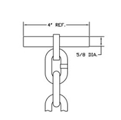 Kiene WW2102 Pulling Chain, aluminum wheel