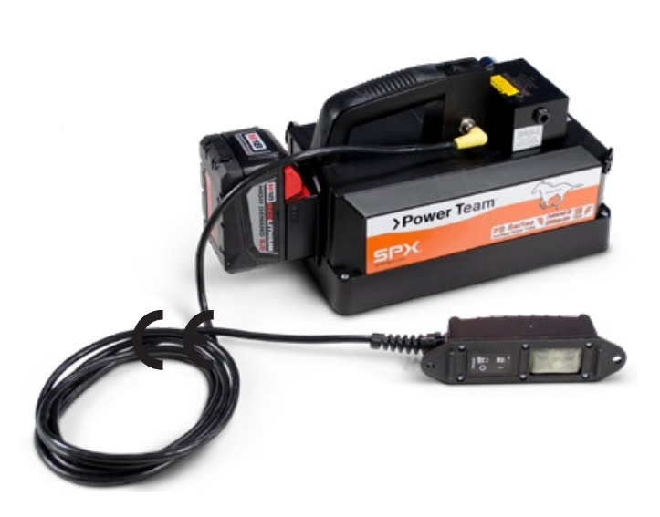 Power Team PB102R-1 Battery Powered Hydraulic Pump Single Acting