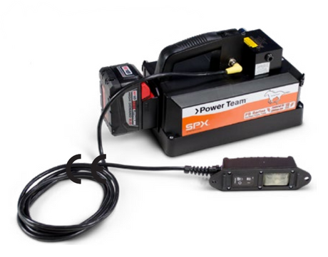 Power Team PB102R-1 Battery Powered Hydraulic Pump Single Acting