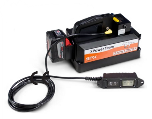 Power Team PB102R-1 Battery Powered Hydraulic Pump Single Acting