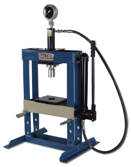 Baileigh Industrial HSP-10H 10 Ton Hydraulic Shop Press 7" Stroke