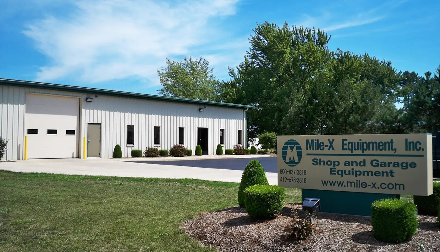 Mile-X shop and garage equipment building in Coldwater, Ohio