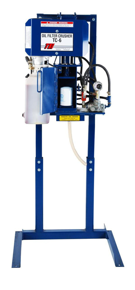 TSI TC-6PKG Oil Filter Crusher With Stand Package